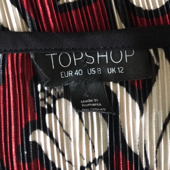 Topshop pleated spaghetti strap floral top - Picture 7 of 8